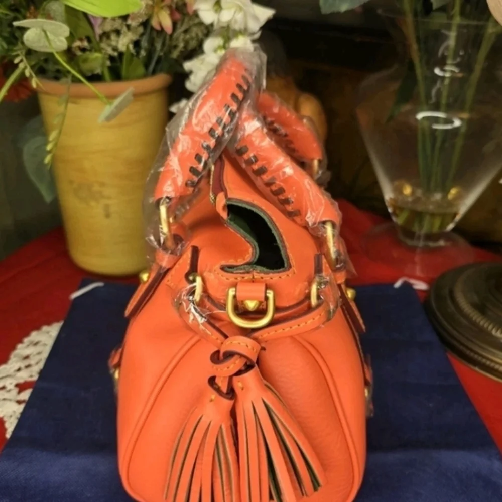 NWT Dooney & Bourke Mini Salmon Satchel - Picture 4 of 8